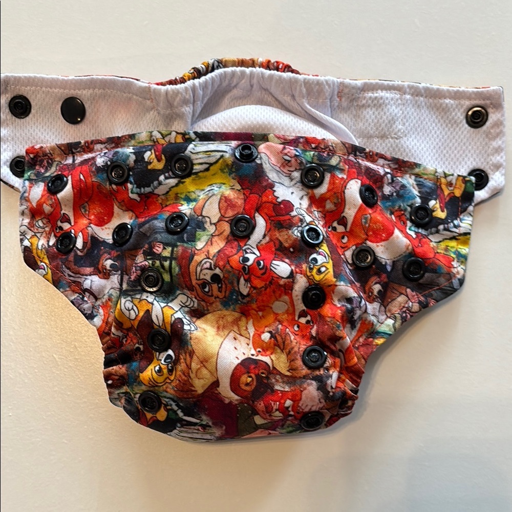 Colorful Cartoon Print Kids Diaper Cover